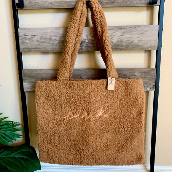 PINK Victoria's Secret Bags Nwt Victorias Secret Pink Sherpa Fluffy